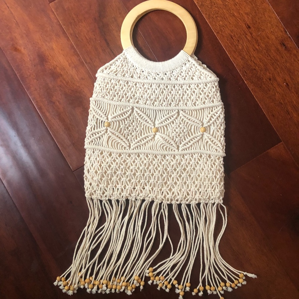 90’s Macrame Purse Bag